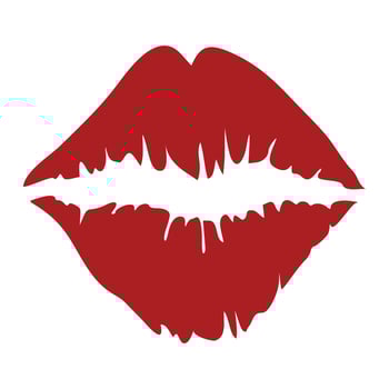 Stylish , fashionable  and awesome  Lips typography art and illustrator vector