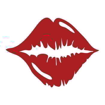 Stylish , fashionable  and awesome  Lips typography art and illustrator vector
