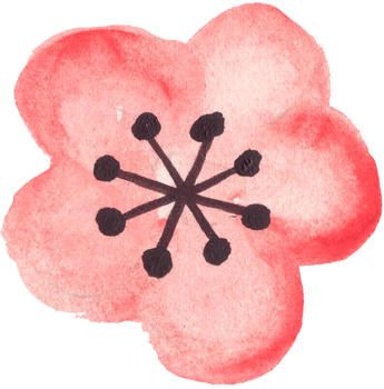 Elements isolated lucky rich sign symbol happy lunar new year flower animal blossom money watercolor png