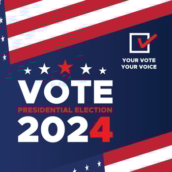 Vote 2024. Presidential election day in united states. Election 2024 USA. Political election campaign banner. background, post, Banner, card, poster design with Vote day November 5 US vector