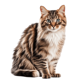 AI generated Cat Isolated on Transparent Background png