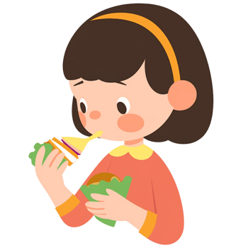 AI generated Eating png
