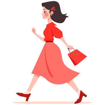 AI generated Walking png