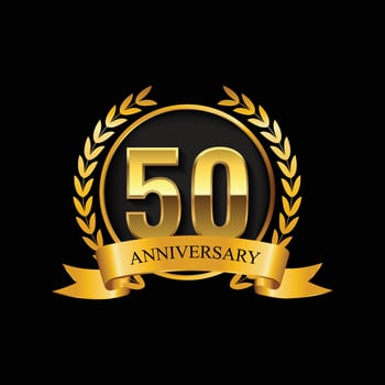 50 anniversary logo vector