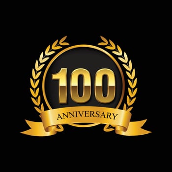100 anniversary logo vector