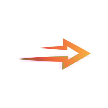 Arrow illustration logo icon vector
