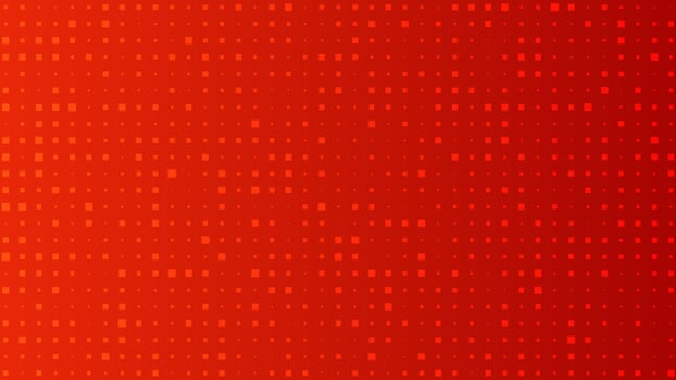 Abstract geometric background of circles. Red pixel background with empty space. Vector illustration.