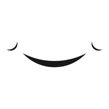 Smile happy face vector