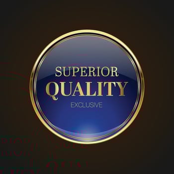 Luxury golden blue sale badges and labels. Retro vintage sale circle badge design vector