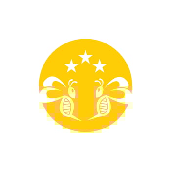 Bee Icon And Symbol Vector Template Illustration