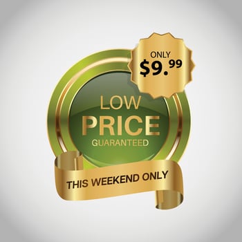 Luxury golden green sale badges and labels. Retro vintage sale circle badge design vector