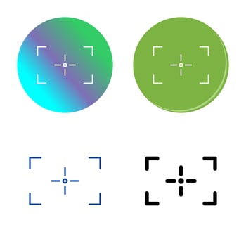 Unique Focus Vector Icon