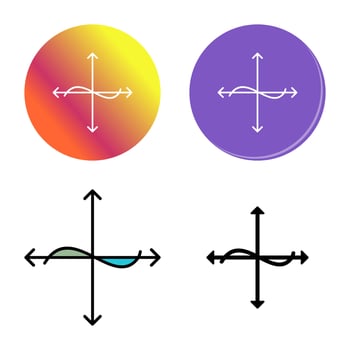 Unique Graph Vector Icon