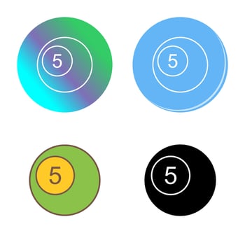 Pool Balls Vector Icon