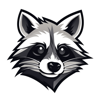 AI generated Raccoon Artistic Style Illustration Cartoon Style Painting Drawing No Background Perfect for Print on Demand Merchandise AI Generative png
