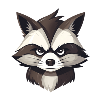 AI generated Raccoon Artistic Style Illustration Cartoon Style Painting Drawing No Background Perfect for Print on Demand Merchandise AI Generative png