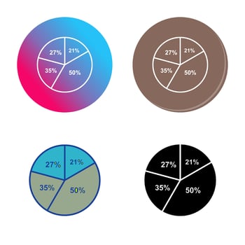 Pie Chart Vector Icon