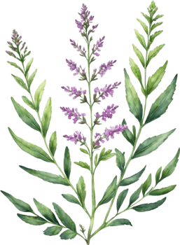 AI generated Watercolor wildflower clipart, AI-Generated. png