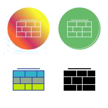 Brick wall Vector Icon