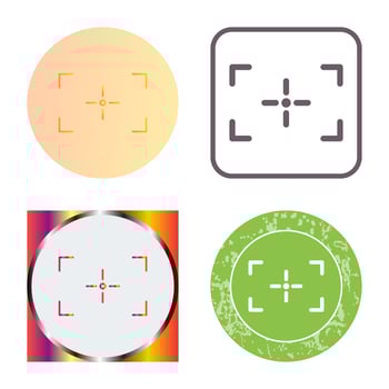 Unique Focus Vector Icon