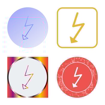 Unique Flash Vector Icon