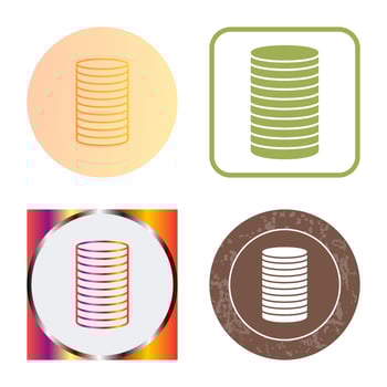 Stack of Coins Vector Icon