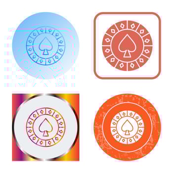 Spade Chip Vector Icon