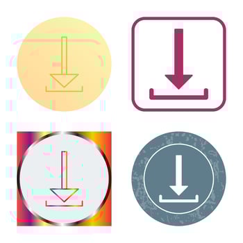 Unique Download Vector Icon