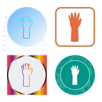 Unique Gloves Vector Icon