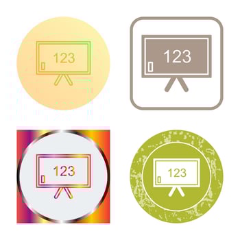 Unique Classroom Board Vector Icon