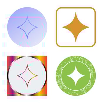 Unique Diamond Vector Icon