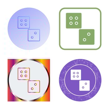 Unique Dice Vector Icon