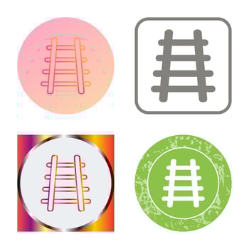 Train Tracks Vector Icon