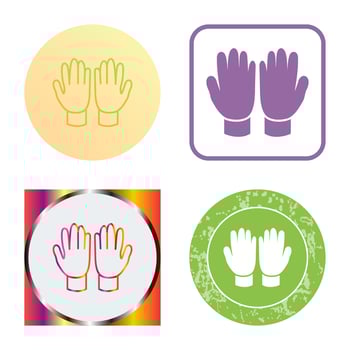 Gardening Gloves Vector Icon