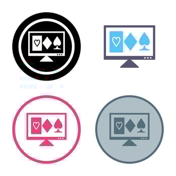 Online Gambling Vector Icon