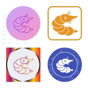 Shrimp Vector Icon