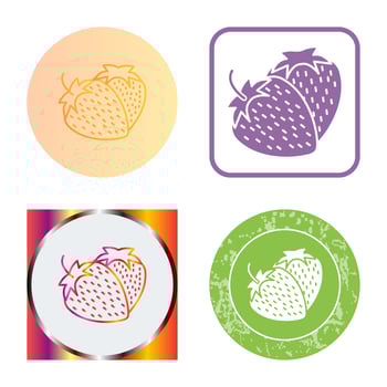 Strawberry Vector Icon