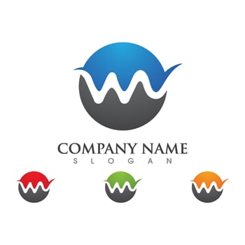 Water wave icon vector