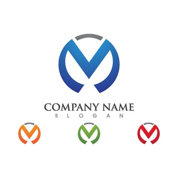 M Letter Logo Template vector