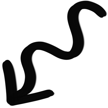 Black arrow icon for website design, logo, app, work. The black arrow indicated the direction symbol. curved arrow sign. 3D style. png