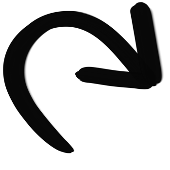 Black arrow icon for website design, logo, app, work. The black arrow indicated the direction symbol. curved arrow sign. 3D style. png