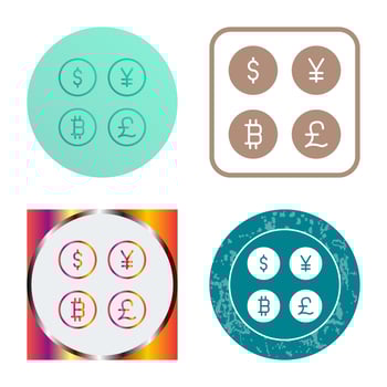 Currency Symbols Vector Icon