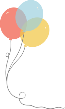 Transparent party balloons png