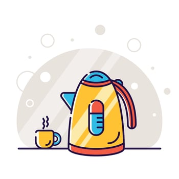Kitchen appliances vector illustration