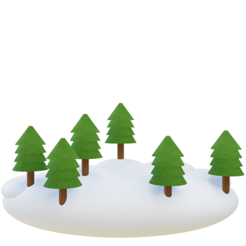 3 D illustration of hill icon png