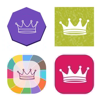 King Crown Vector Icon