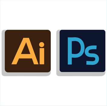 Adobe Illustrator and Adobe Photoshop Software's Logo vector