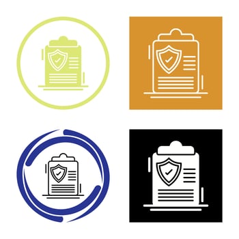 Protection Policy Vector Icon