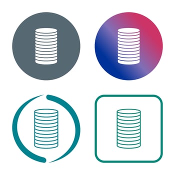 Stack of Coins Vector Icon