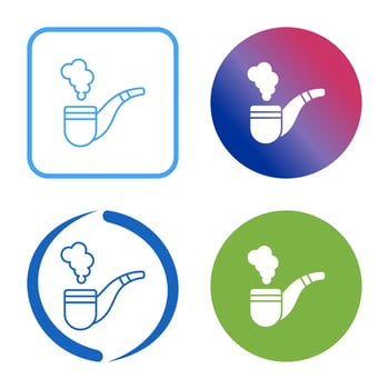 Smoke Pipe Vector Icon